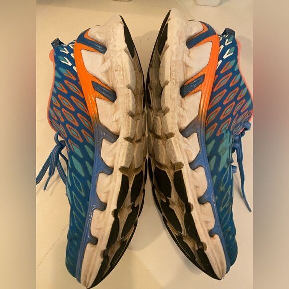 HOKA ONE ONE Vanquish 2 Blue Womens Size 9.5 Running Athletic Blue Melon - Picture 7 of 11